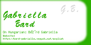 gabriella bard business card